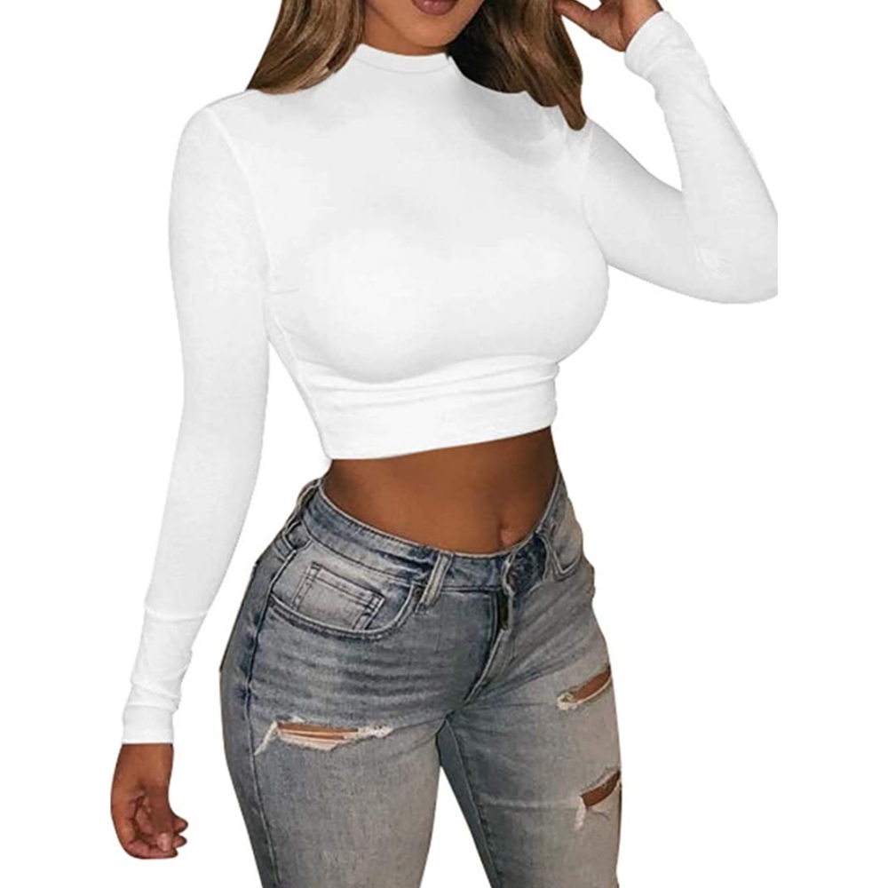 Crop top turtleneck